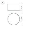 Светильник SP-RONDO-120B-12W Warm White Arlight 022902 Arlight
