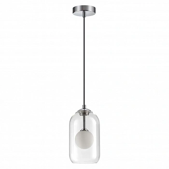 4953/1 PENDANT ODL22 339 хром/ белый/прозрачный/стекло Подвес G9 1*40W LOSTAR