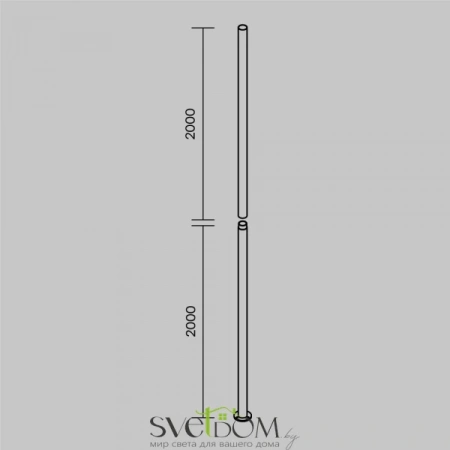 Столб для паркового светильника Outdoor O473P-GF Maytoni