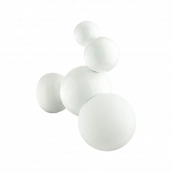 6565/1W MODERNI LN24 белый/белый матовый/металл/стекло Бра E27 1*40W 220V BLASEN