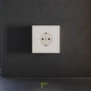 Накладка для розетки с заземлением и защитными шторками Voltum S70 Хлопок VLS000713 Voltum VLS000713
