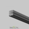 Рассеиватель для профиля 50x50 (Чёрный, 2 м), ALM-5050T-B-DF-2M 642048 Maytoni