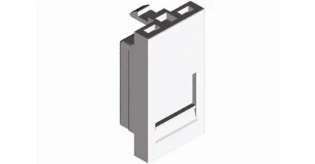 Лицевая панель 1 модуль для 1-го кейстоуна RJ - белый Efapel 45977 SBR