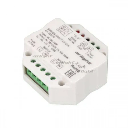 ARLIGHT Диммер SMART-D5-DIM-IN (230V, 1A, TRIAC, 2.4G) (Arlight, IP20 Пластик, 5 лет)