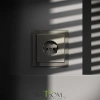 Розетки электрические с заземлением Voltum S70 VLS040104  Voltum VLS040104