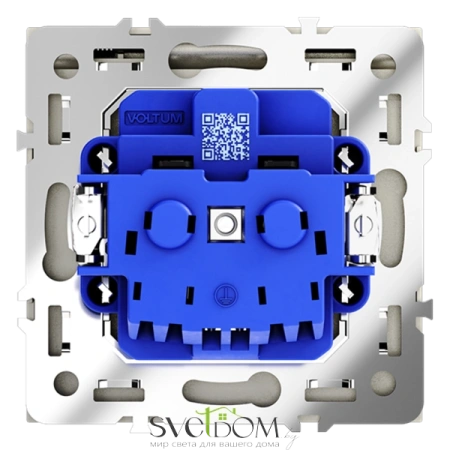 Розетки электрические с заземлением, шторками и крышкой Voltum S70 VLS040305  Voltum VLS040305