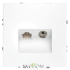 Розетка TV+RJ Voltum S70 Белый VLS060702 Voltum VLS060702