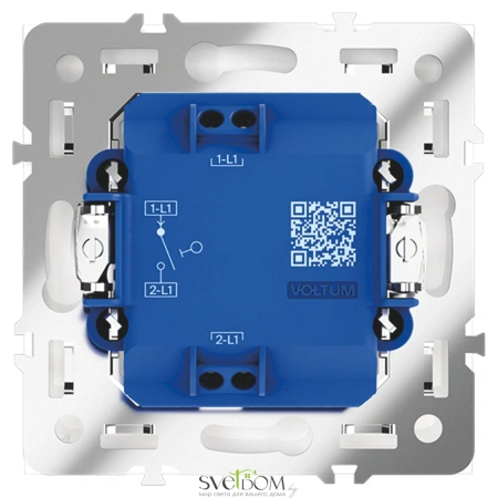 Выключатель одноклавишный Voltum S70 Белый VLS010102 Voltum VLS010102