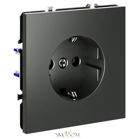 Розетки электрические с заземлением Voltum S70 VLS040106  Voltum VLS040106