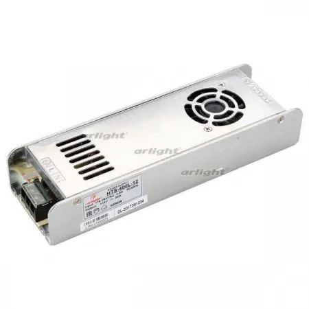 ARLIGHT Блок питания HTS-400L-12 (12V, 33A, 400W) (Arlight, IP20 Сетка, 3 года)