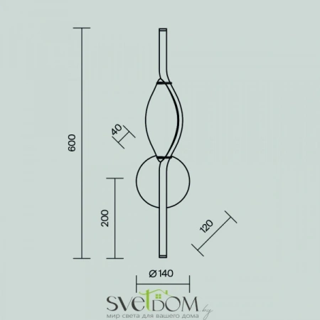 Бра MOD347WL-L8BS3K Maytoni | Svetdom.by