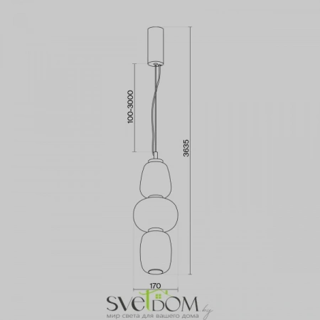 Подвесные светильники Maytoni MOD267PL-L28CH3K от Магазина Svetdom.by