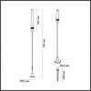 7020/4GL NATURE ODL25 708 Ландшафтный светильник 790мм металл/акрил IP65 LED 4W CRI 90 3000K 24V CANNA (нужен драйвер 357781/357782) Odeon Light