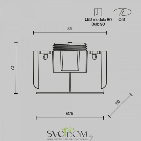 Встраиваемые светильники Maytoni DL137-GU10-W от Магазина Svetdom.by