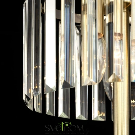 Citilux Инга CL335833 Настольная лампа хрустальная Бронза CITILUX