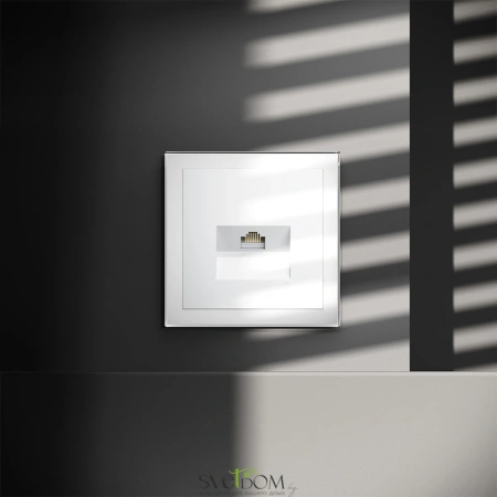 Накладка для розетки компьютерной RJ45 Voltum S70 Белый VLS001301 Voltum VLS001301