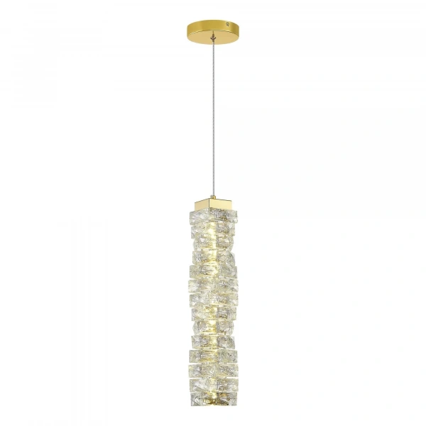 SL6010.203.15 Подвес ST-Luce Золотистый/Прозрачный LED 1*15W ESPIRA