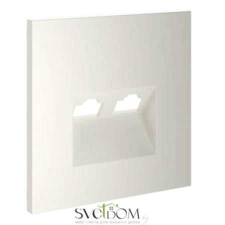 Накладка для розетки компьютерной RJ45+RJ45 Voltum S70 Хлопок VLS001413 Voltum VLS001413