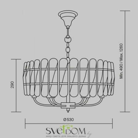 Подвесные светильники Maytoni MOD122PL-06BS от Магазина Svetdom.by