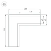 Угол SL-LINIA65-F Arlight 030126 Arlight
