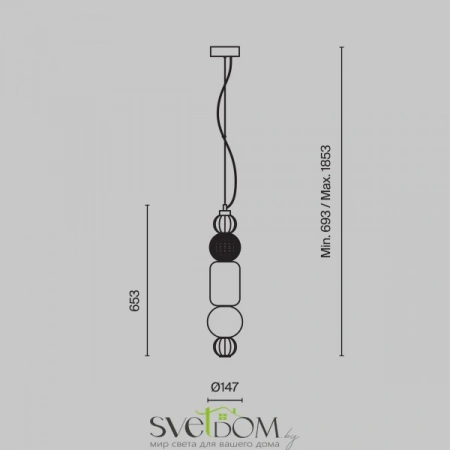 Подвесные светильники Maytoni P069PL-L35CH3K от Магазина Svetdom.by