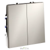 Выключатель двухклавишный Voltum S70 VLS020103  Voltum VLS020103