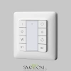 Кнопочная настенная панель 2 сцены, 1 группа DALI DT8 Цветной (RGB)+W 