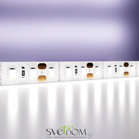 Светодиодная лента 12В 2835 9,6Вт/м 6000K 5м IP20 10110