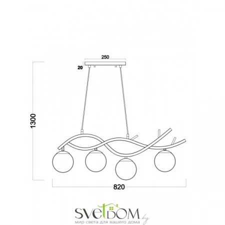 Подвесные светильники Freya FR8014PL-04BS от Магазина Svetdom.by
