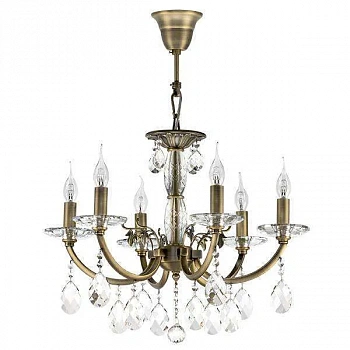 Lightstar 694061 Люстра STREGARO 6х60W E14 БРОНЗА
