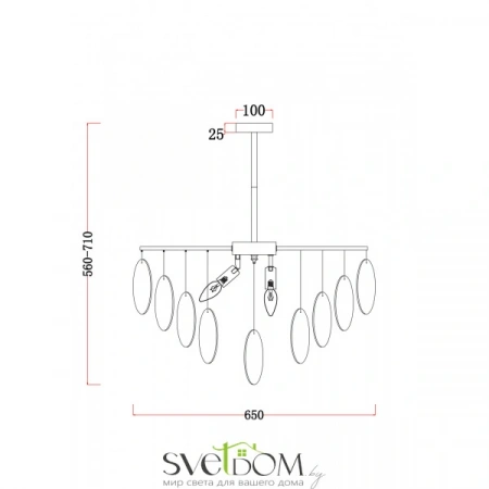 ЛюстрыFR5104PL-06BS Freya | Svetdom.by