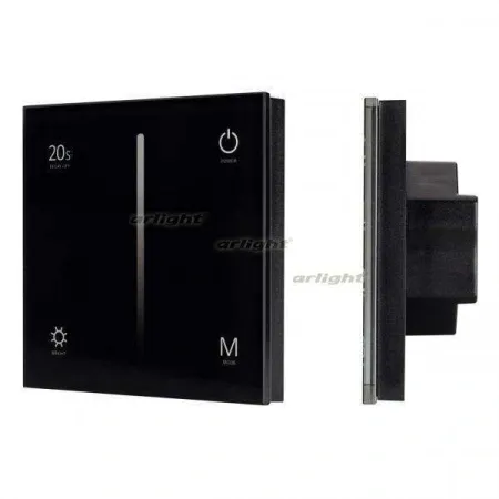 ARLIGHT Панель SMART-P35-DIM-IN Black (230V, 0-10V, Sens, 2.4G) (Arlight, IP20 Пластик, 5 лет)