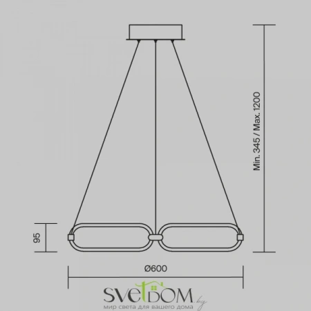 Подвесные светильники Maytoni MOD017PL-L50MG от Магазина Svetdom.by