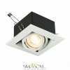 ST250.558.01 Св-к встр. Черный, Белый GU10 1*50W  IP20 L126xW126xH70 220V Без ламп Встраиваемые светильники ST LUCE