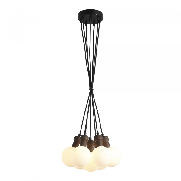 SL6226.403.07 Светильник подвесной ST-Luce Черный/Белый G9 7*5W 4000K CORK