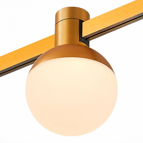 ST815.206.05 Магнитный трековый светильник FARM Золотистый LED 1*5W 3000K 89Lm Ra90 120 IP20 D75xH10 FARM