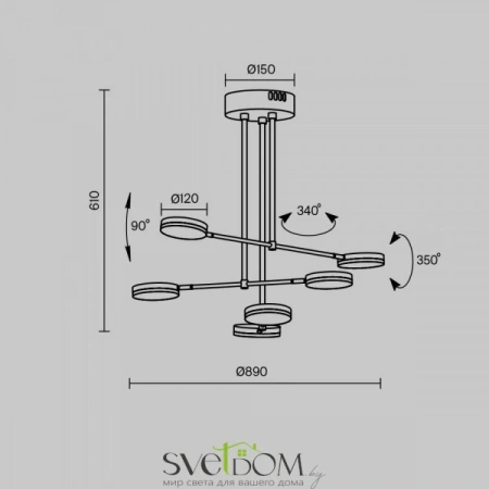 Подвесные светильники Maytoni MOD070PL-L38B3K от Магазина Svetdom.by