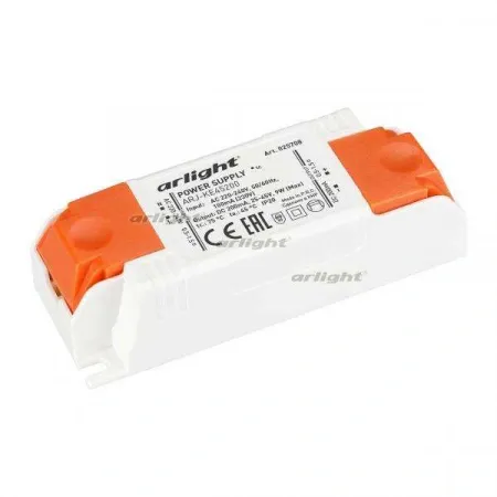 ARLIGHT Блок питания ARJ-KE45200 (9W, 200mA) (Arlight, IP20 Пластик, 5 лет)
