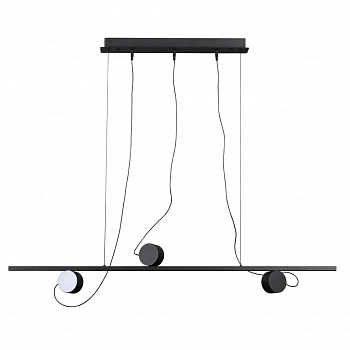 6600/21L HIGHTECH ODL23 255 черный/металл Подвесной светильник IP20 LED 21W 1590Лм плафоны на магните 3000K NERA