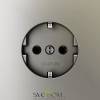 Розетки электрические с заземлением Voltum S70 VLS040104  Voltum VLS040104