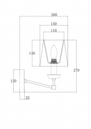 Настенные светильники MOD064WL-01N Maytoni | Svetdom.by