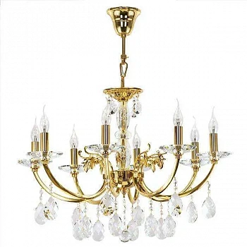 Lightstar 694082 Люстра подв STREGARO 8х60W E14 ЗОЛОТО