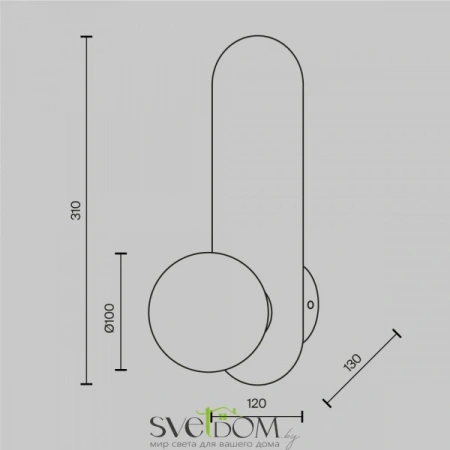 Настенные светильники MOD419WL-01B Maytoni | Svetdom.by