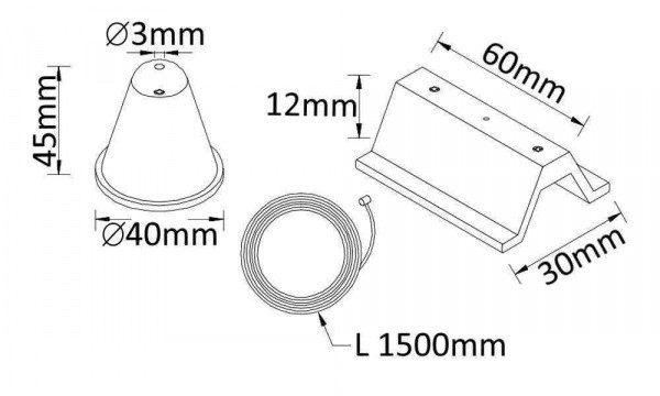 Подвесной комплект для шинопровода Crystal Lux CLT 0.210 03 BL