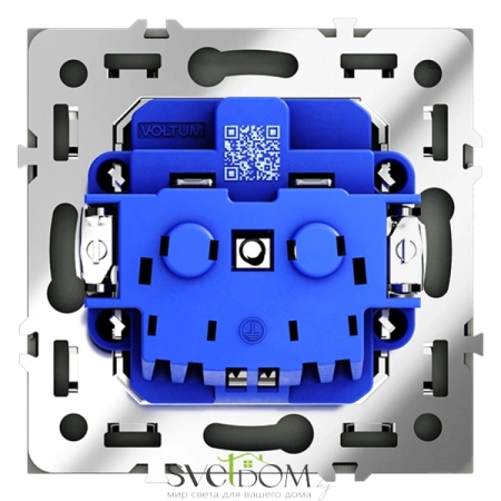 Розетки электрические с заземлением Voltum S70 VLS040107  Voltum VLS040107