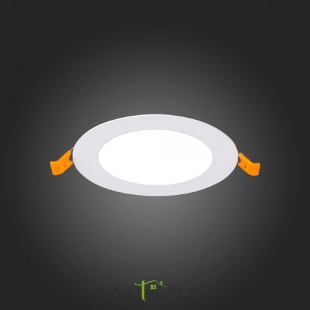 ST209.538.06 Св-к встр. Белый LED 1*6W 3000K 330Lm Ra80 110° IP20 D120xH8 90-265V Встраиваемые светильники ST LUCE