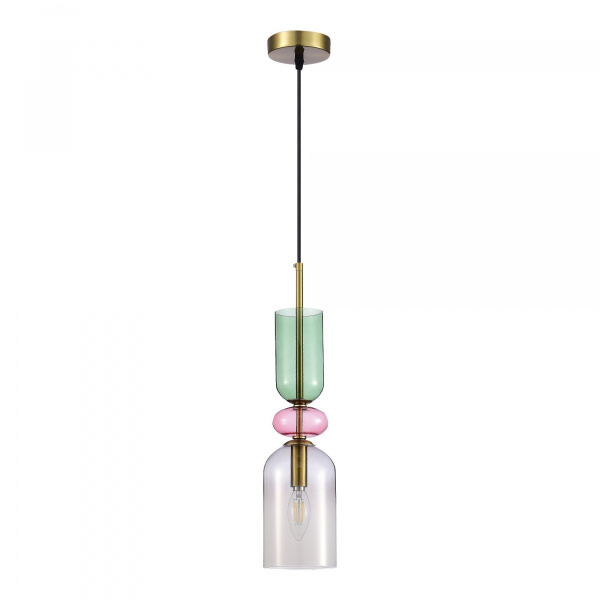 SL2000.203.01 Подвес ST-Luce Золотистый/Дымчатый E14 1*40W GEA