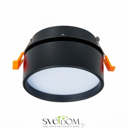 ST651.438.14 Встраиваемый поворотный светильник Черный LED 1*14W 3000K 1 100Lm Ra>90 120° IP20 D105x Встраиваемые светильники ST LUCE