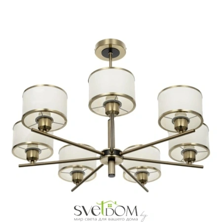 Citilux ALTON CL421273 Люстра на штанге с белыми абажурами CITILUX