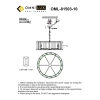 Люстра подвесная Omnilux  OML-81503-10 Omnilux